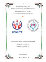 THỰC TẬP CHUYÊN ĐỀ DOANH NGHIỆP công ty TNHH HYOSUNG VIỆT NAM