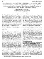 Ảnh hưởng của biến đổi khí hậu đến thiết kế vỏ bao che công trình thương mại và văn phòng ở Việt Nam giai đoạn 2050-2080