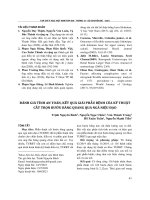 Đánh giá tính an toàn, kết quả giải phẫu bệnh của kỹ thuật cắt trọn bướu bàng quang qua ngả niệu đạo