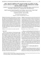 Thực trạng ô nhiễm nước ngầm tại khu vực sông Cầu Đỏ, quận Cẩm Lệ, Tp. Đà Nẵng - nghiên cứu điển hình bằng tổ hợp phương pháp ảnh điện