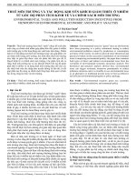 Thuế môi trường và tác động khuyến khích giảm thiểu ô nhiễm từ góc độ phân tích kinh tế và chính sách môi trường