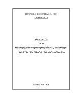 Hình tượng đám đông trong tác phẩm “AQ chính truyện” của Lỗ Tấn, “Chí Phèo” và “Đôi mắt” của Nam Cao