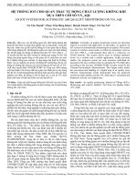 Hệ thống IoT cho quan trắc tự động chất lượng không khí dựa trên chỉ số VN_AQI