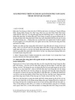 Giải pháp phát triển ngành du lịch ở đầm phá Tam Giang thuộc huyện Quảng Điền