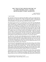 Thực trạng sử dụng phương pháp học tập của sinh viên khoa Tâm lý - Giáo dục trường Đại học Sư phạm - Đại học Huế