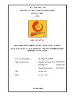 Đồ án thiết kế hệ thống công nghiệp