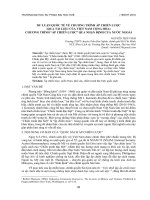 Dư luận quốc tế về chương trình Ấp chiến lược (qua tài liệu của Việt Nam Cộng) chương trình “Ấp chiến lược” qua nhận định của nước ngoài