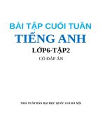 Bài tập cuối tuần tiếng anh 6   tập 2