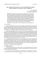 Phát triển nguồn nhân lực du lịch tỉnh Quảng Bình trong thời kỳ cách mạng công nghiệp 4.0