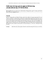 Chiến lược tích hợp quản lý ngập lụt để thích ứng với biến đổi khí hậu ở TP Hồ Chí Minh