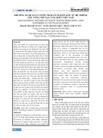 Phương án quản lý nước thải có nguồn gốc từ hệ thống lọc vòng mở tại cảng biển Việt Nam