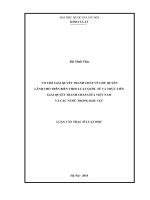 (LUẬN VĂN THẠC SĨ) Cơ chế giải quyết tranh chấp về chủ quyền lãnh thổ trên biển theo Luật quốc tế và thực tiễn giải quyết tranh chấp giữa Việt Nam và các nước