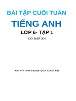 Bài tập cuối tuần tiếng anh 6   tập 1