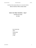 BÁO cáo THỰC HÀNH 02 – tuần  TIN học đại CƯƠNG soạn thảo chương trình cộng hai số thực sau, cố gắng gõ chính xác