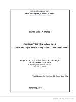 Đổi mới truyện ngắn qua tiểu truyện ngắn đoạt giải cao 1986   2016 