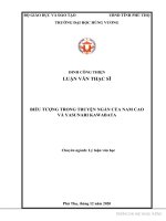 Biểu tượng trong truyện ngắn của Nam Cao và Yasunari Kawabata