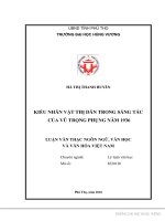 Kiểu nhân vật thị dân trong sáng tác của vũ trọng phụng năm 1936 