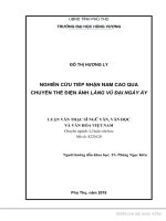 Nghiên cứu tiếp nhận nam cao qua chuyển thể điện ảnh làng vũ đại ngày ấy 