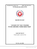 Vũ khúc tày”của y phương từ góc nhìn biểu tượng nghệ thuật 