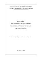 Giáo trình Du lịch sinh thái (Nghề: Hướng dẫn viên du lịch - Cao đẳng) - Trường Cao đẳng Bách khoa Nam Sài Gòn