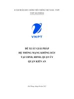 Báo cáo thuyết minh hệ thống mạng quận Kiến An