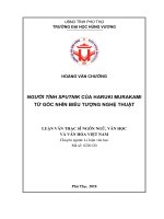 Người tình sputnik của haruki murakami từ góc nhìn biểu tượng nghệ thuật 