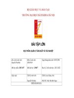 BÀI tập lớn học PHẦN QUẢN lý sản XUẤT và tác NGHIỆP