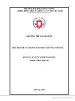 Chủ đề đời tư trong thơ chữ hán nguyễn du 