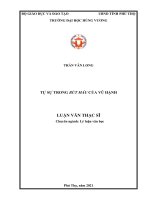 Tự sự trong bút máu của vũ hạnh 
