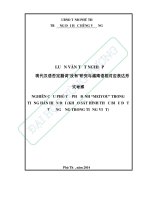 Nghiên cứu phó từ phủ định meiyou trong tiếng hán hiện đại (khảo sát hình thức biểu đạt tương ứng trong tiếng việt) 