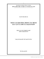 NHÂN VẬT KIM ĐỒNG TRONG TÁC PHẨM BÁU VẬT CỦA ĐỜI CỦA MẠCH NGƠN KHỐ LUẬN TỐT NGHIỆP ĐẠI HỌC