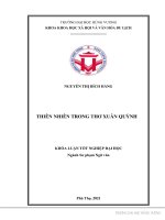 Thiên nhiên trong thơ xuân quỳnh 