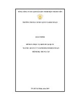 Giáo trình Phục vụ khách tại quầy (Ngành: Quản lý và kinh doanh khách sạn - Trung cấp) - Trường Trung cấp Du lịch và Khách sạn