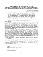Áp dụng phương pháp chỉ số trong đánh giá tính dễ bị tổn thương do biến đổi khí hậu đối với hoạt động nuôi trồng thủy sản tại huyện Phú Vang, tỉnh Thừa Thiên Huế