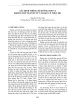 Xác định thông số đường đơn vị không thứ nguyên từ tài liệu lũ thực đo