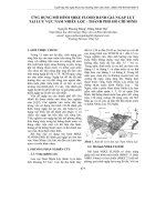 Ứng dụng mô hình MIKE FLOOD đánh giá ngập lụt tại lưu vực Nam Nhiêu Lộc - thành phố Hồ Chí Minh