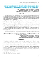 Một số đặc điểm dịch tễ và triệu chứng lâm sàng của bệnh giảm bạch cầu truyền nhiễm trên mèo tại địa bàn Hà Nội