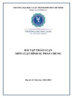 Thảo luận Hình sự cụm 4