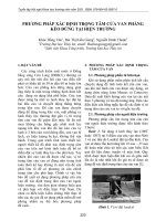 Phương pháp xác định trọng tâm cửa van phẳng kéo đứng tại hiện trường