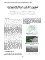 Ứng dụng công nghệ kết cấu rỗng xây dựng công trình giảm sóng chống xói lở bờ biển tây Cà Mau ứng phó với biến đổi khí hậu