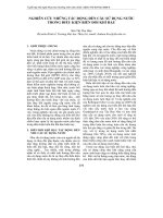 Nghiên cứu những tác động đến cầu sử dụng nước trong điều kiện biến đổi khí hậu