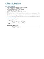 Tài liệu tham khảo về ước số, bội số trong lập trình