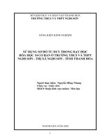 (SKKN mới NHẤT) sử dụng sơ đồ tư duy trong dạy học hóa học 10 cơ bản ở trường THCS và THPT nghi sơn 