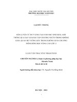 (LUẬN văn THẠC sĩ) rèn luyện tư duy sáng tạo cho học sinh khá, giỏi thông qua dạy giải bài tập chương vectơ trong không gian, quan hệ vuông góc trong không gian chương trình hình học nâng cao lớp 11   