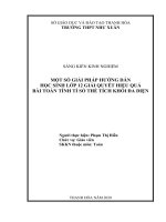 (SKKN mới NHẤT) một số giải pháp hướng dẫn học sinh lớp 12 giải quyết hiệu quả bài toán tính tỉ số thể tích khối đa diện 