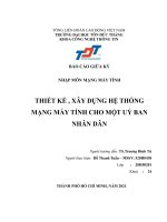 BÁO CÁO GIỮA KỲ NHẬP MÔN MẠNG MÁY TÍNH  THIẾT KẾ , XÂY DỰNG HỆ THỐNG MẠNG MÁY TÍNH CHO MỘT UỶ BAN NHÂN DÂN 
