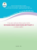 TÀI LIỆU BỒI DƯỠNG GIÁO VIÊN SỬ DỤNG SÁCH GIÁO KHOA MĨ THUẬT 2 CÁNH  DIỀU