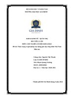 TIỂU LUẬN môn CHỦ NGHĨA xã hội KHOA họcđề tài thực trạng và giải pháp xây dựng giai cấp công nhân việt namhiện nay 