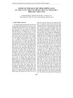 Đánh giá mối quan hệ theo không gian của mưa cực trị: Ứng dụng cho các trạm mưa phía Bắc Việt Nam