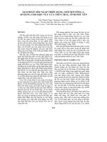 Giải đoán bãi ngập triều bằng ảnh Sentinel-2, áp dụng cho khu vực cửa Tiên Châu, tỉnh Phú Yên